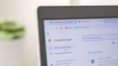 Chrome Browser Einstellungen auf einem Laptop