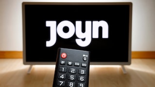 Joyn-Logo auf einem Fernseher