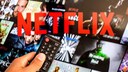 Netflix-Logo auf einem TV