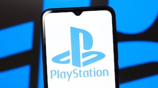 PlayStation-Logo auf einem Smartphone