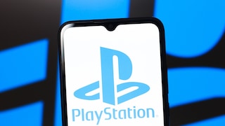 PlayStation-Logo auf einem Smartphone