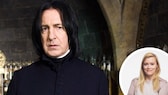 TECHBOOK-Autorin Louisa Stoeffler und Alan Rickman als Severus Snape in den „Harry Potter“-Filmen