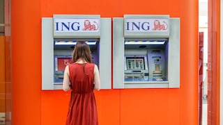 Bankautomaten der ING