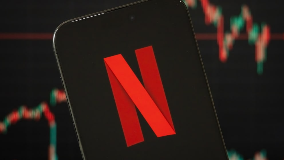 Netflix-Logo auf einem Smartphone