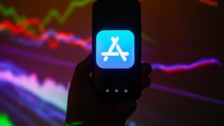 Apple App Store Logo auf einem Smartphone