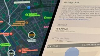 Die Wichtige-Orte-Karte auf dem iPhone verfolgt alle Orte, die Sie in letzter Zeit besucht haben.