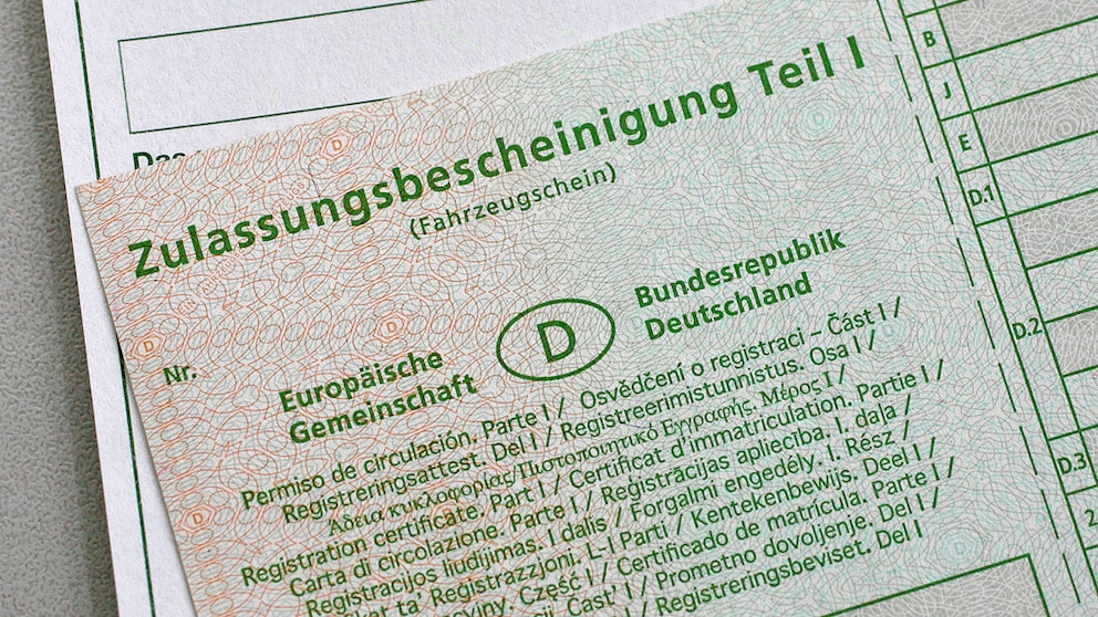 Zulassungsbescheinigung Teil 1