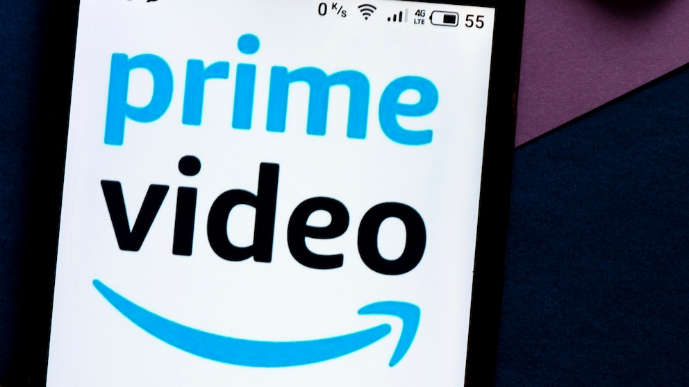 Logo für Amazon Prime Video auf einem Smartphone