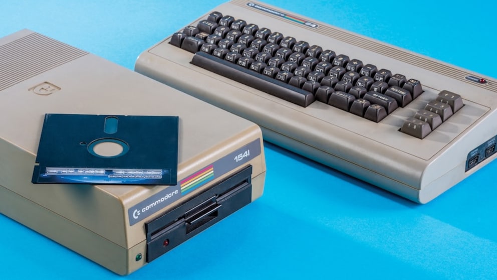 Commodore 64 mit Diskettenlaufwerk