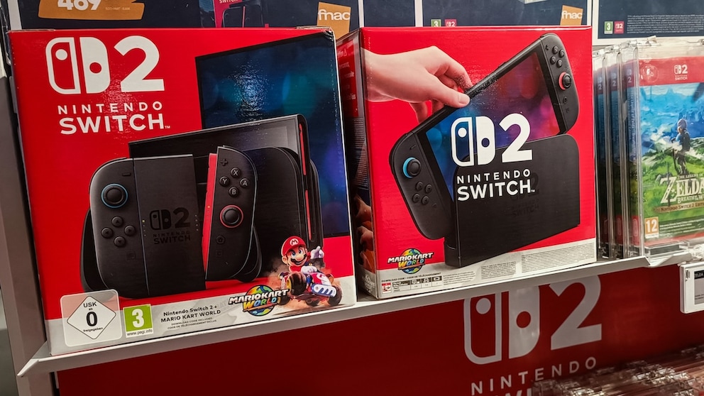 Die Nintendo Switch 2 im Laden