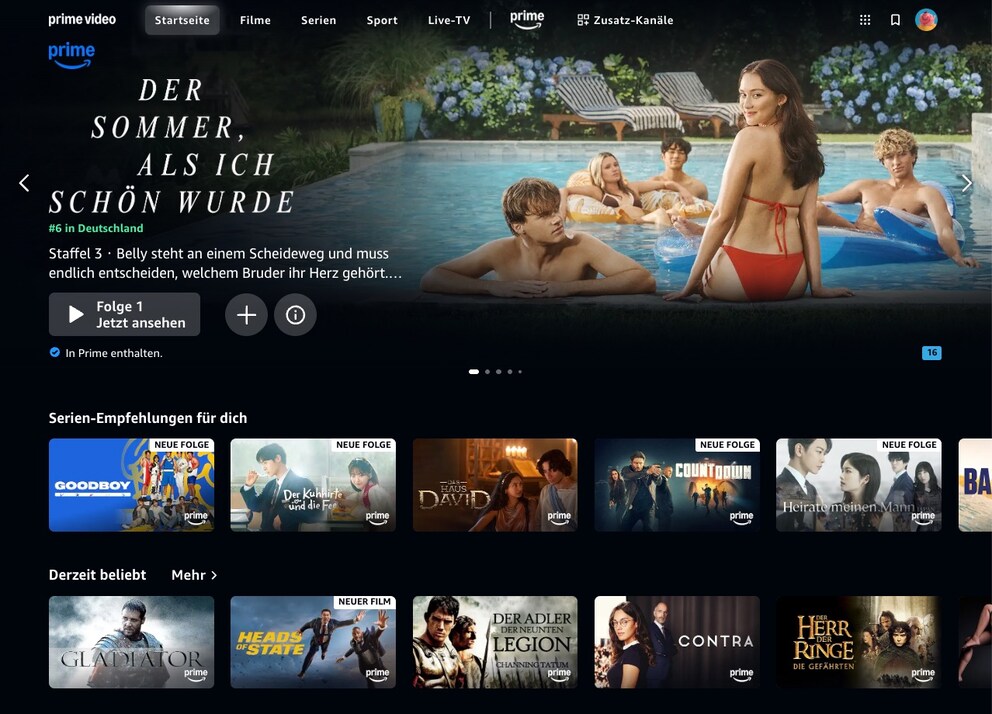 Prime Video can only be used with an active Prime subscription