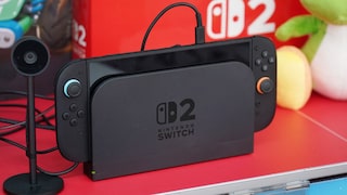 Eine Nintendo Switch 2 in der Docking-Station