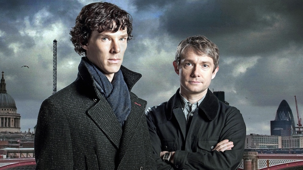 Benedict Cumberbatch und Martin Freeman in „Sherlock“