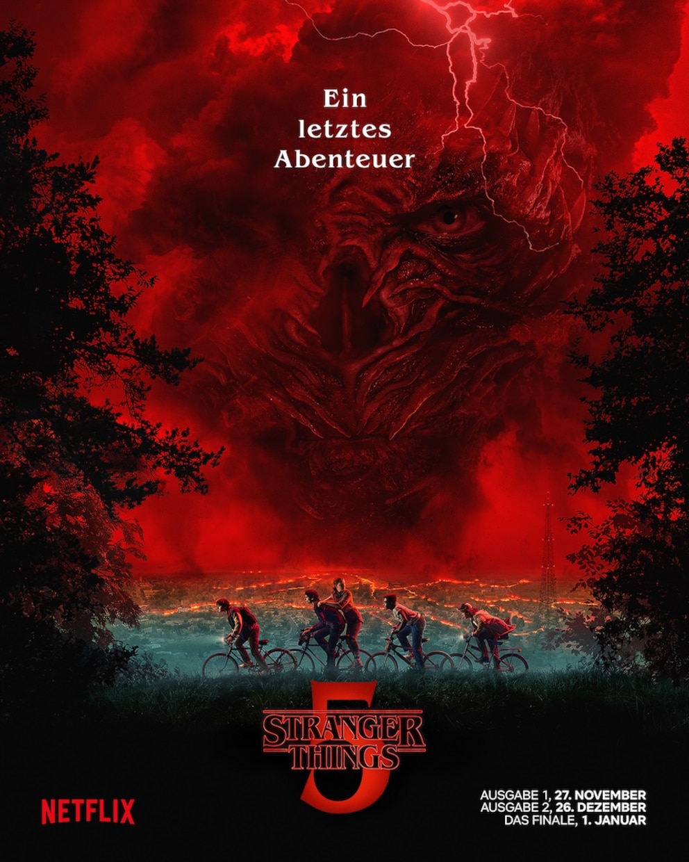 Teaser-Plakat zu &bdquo;Stranger Things&ldquo; Staffel 5