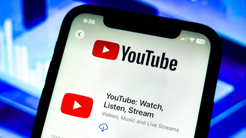 YouTube-App auf einem Smartphone