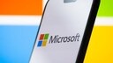 Microsoft-Logo auf einem Smartphone
