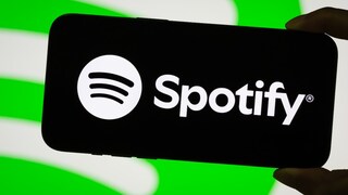 Spotify-Logo auf einem Smartphone