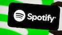 Spotify-Logo auf einem Smartphone