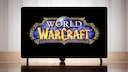 „World of Warcraft“-Logo auf einem Fernseher