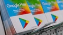 Google Play Karten h&auml;ngend