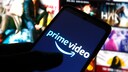 Logo von Amazon Prime Video auf einem Smartphone