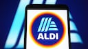 Aldi-Logo auf einem Smartphone