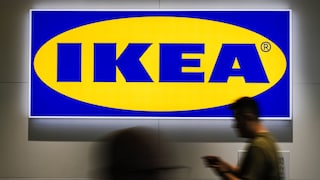 Ikea-Schild an einer Wand