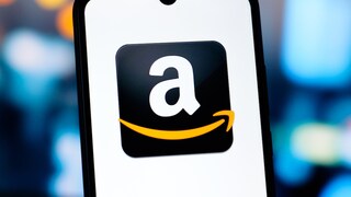 Amazon-Logo auf einem Smartphone