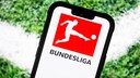 Logo der Fußball-Bundesliga auf einem Smartphone