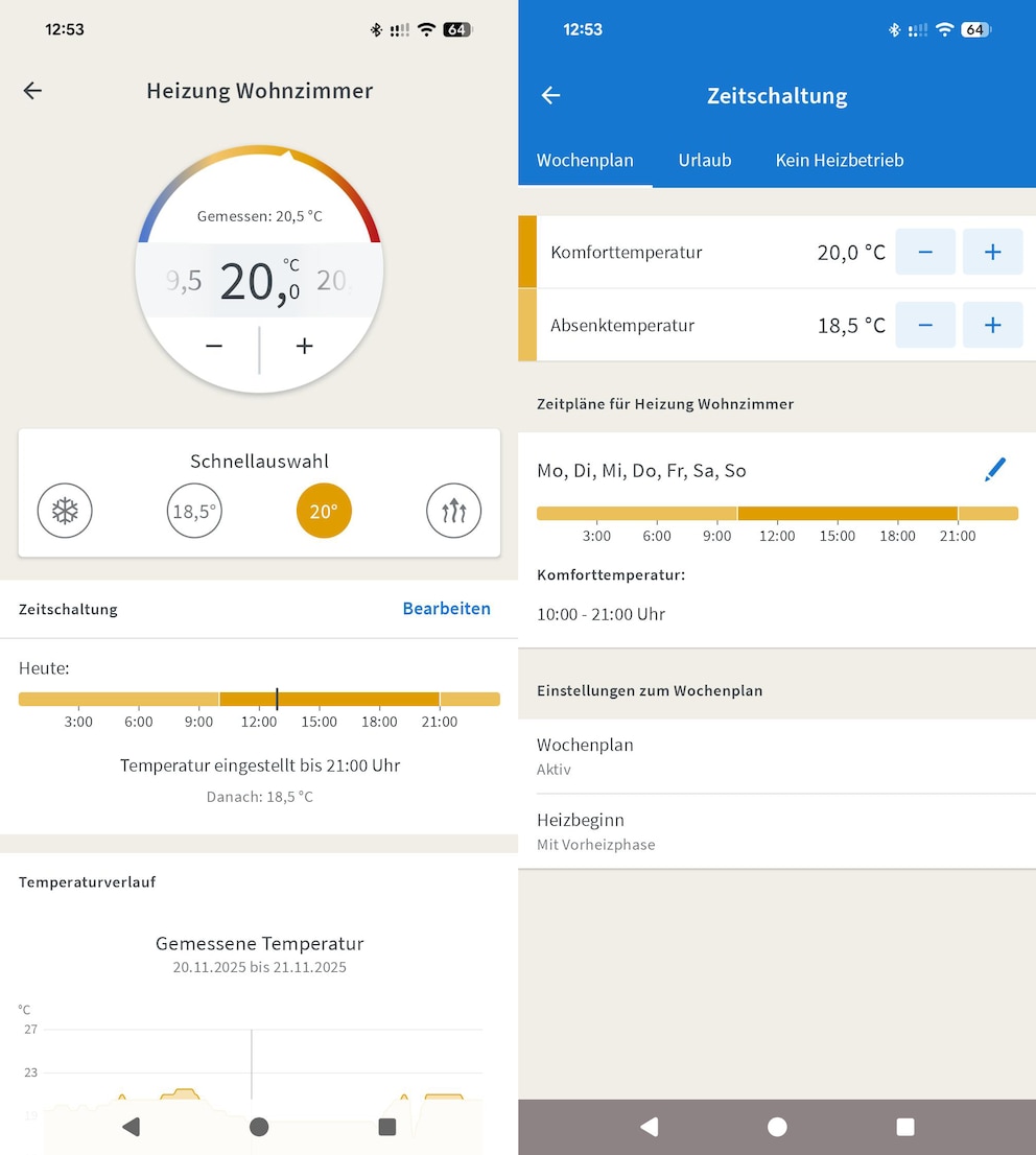 Fritz!App Smart Home mit erweiterten Steuerfunktionen