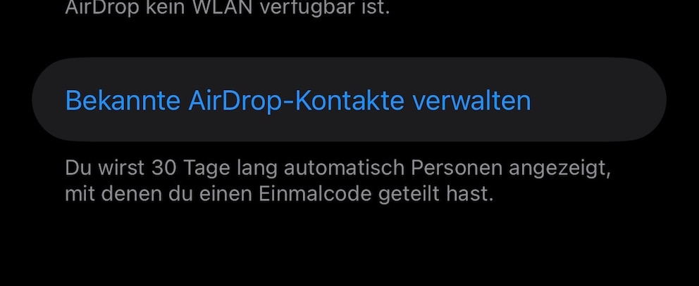 AirDrop wird mit dem Einmalcode-Update sicherer