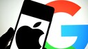 Apple- und Google-Logos
