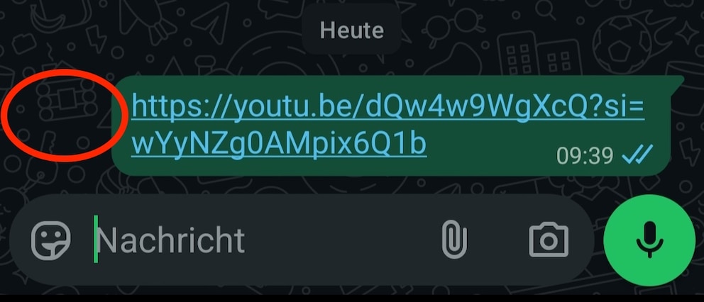 Screenshot aus einem WhatsApp-Chat