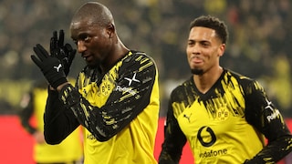 Serhou Guirassy und Felix Nmecha von Borussia Dortmund