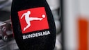 Bundesliga-Logo auf einem Mikrofon