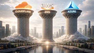 Ein Großteil des Internets stützt sich auf drei Cloud-Anbieter