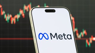 Smartphone mit Meta-Logo