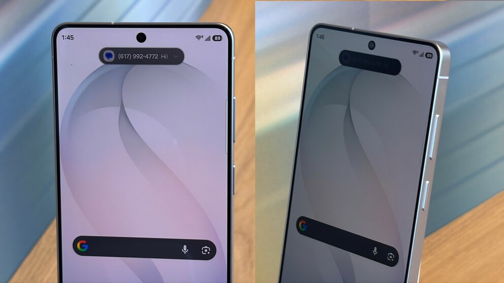 The privacy display can individually darken areas, such as for notifications