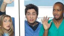 Sarah Chalke, Zach Braff und Donald Faison aus &bdquo;Scrubs&ldquo;