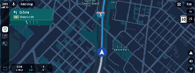 This is how immersive navigation looks in Google Maps