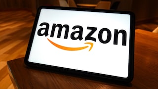 Amazon-Logo auf einem Tablet