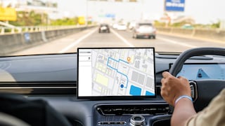 Autodisplay mit Karte