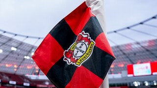 Fahne von Bayer Leverkusen