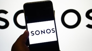 Smartphone mit Sonos-Logo