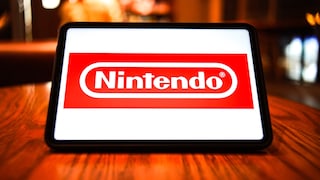 Nintendo-Logo auf einem Tablet