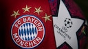 FC Bayern M&uuml;nchen Logo mit Champions Leauge Logo daneben
