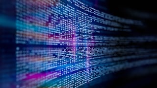 Computer Codes auf Bildschirm