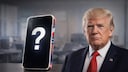 Trump neben einem Smartphone