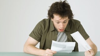 Mann schockiert von Post