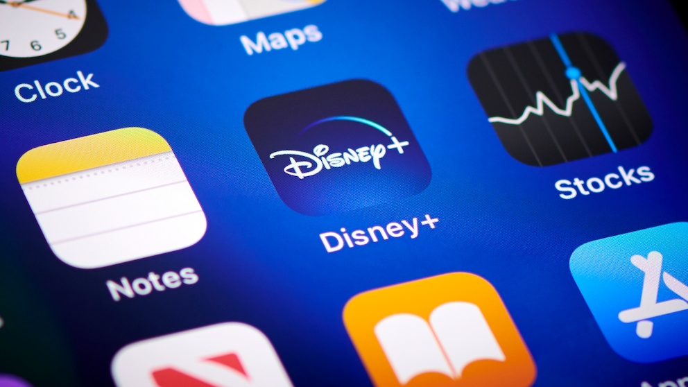 App von Disney+ auf einem Smartphone